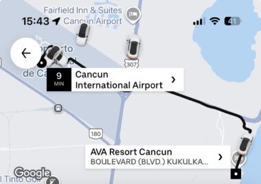 Uber em Cancun