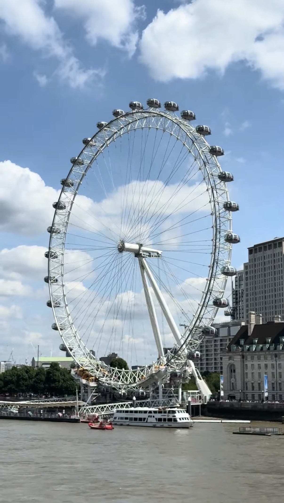 London Eye vista da ponte