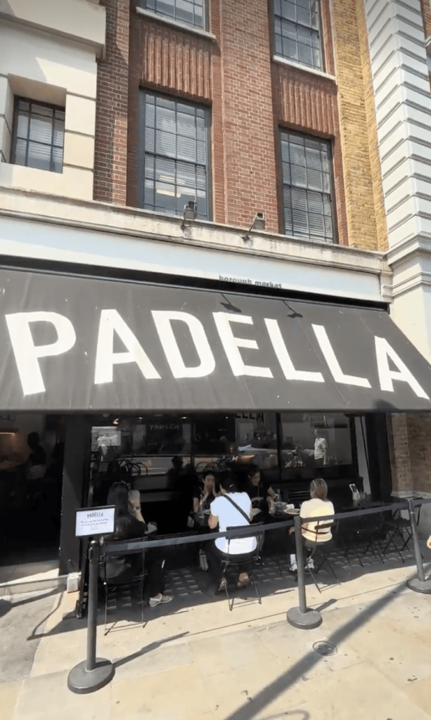 Fachada do Padella Borough