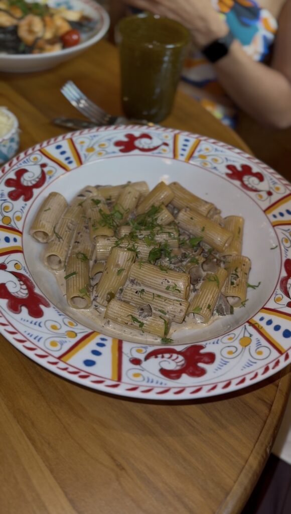 Massa com cogumelos e tartufo do Mata Città